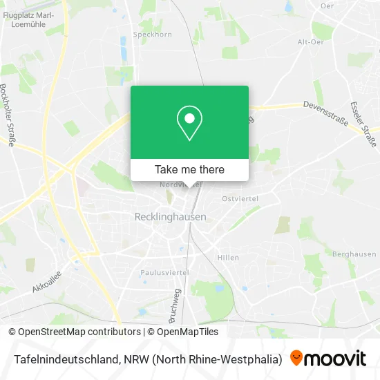 Карта Tafelnindeutschland