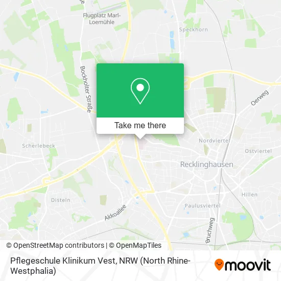Карта Pflegeschule Klinikum Vest