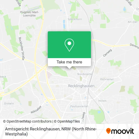 Карта Amtsgericht Recklinghausen