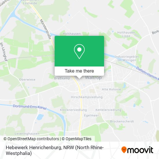 Hebewerk Henrichenburg map