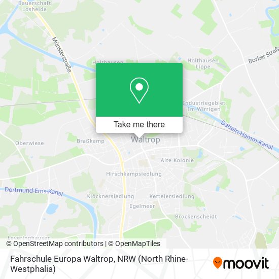 Fahrschule Europa Waltrop map