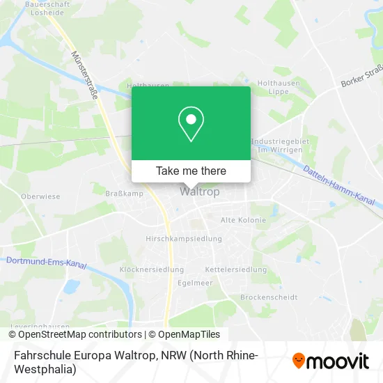 Карта Fahrschule Europa Waltrop