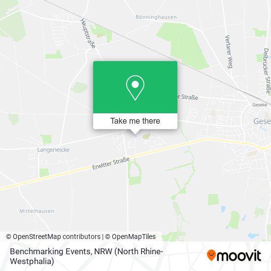 Benchmarking Events map