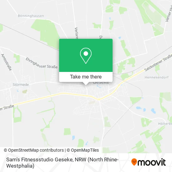 Карта Sam's Fitnessstudio Geseke