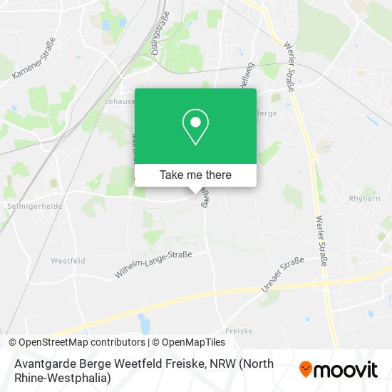 Avantgarde Berge Weetfeld Freiske map