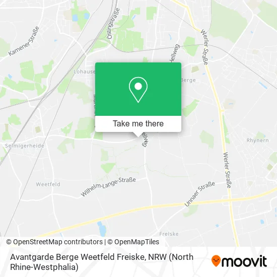 Карта Avantgarde Berge Weetfeld Freiske