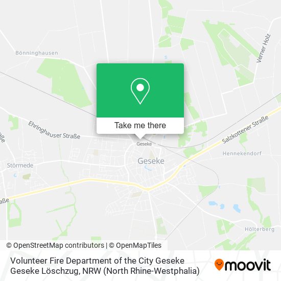 Volunteer Fire Department of the City Geseke Geseke Löschzug map