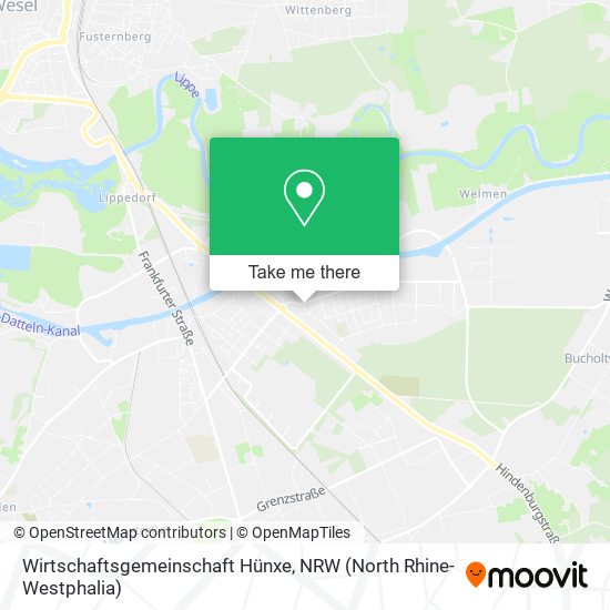 Wirtschaftsgemeinschaft Hünxe map