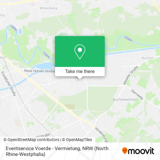 Карта Eventservice Voerde - Vermietung