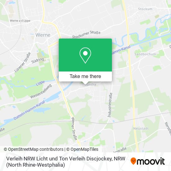 Verleih NRW Licht und Ton Verleih Discjockey map