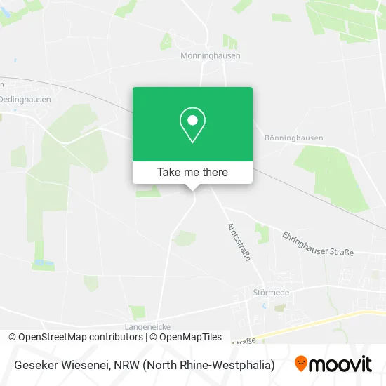 Geseker Wiesenei map