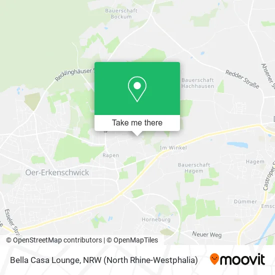 Карта Bella Casa Lounge