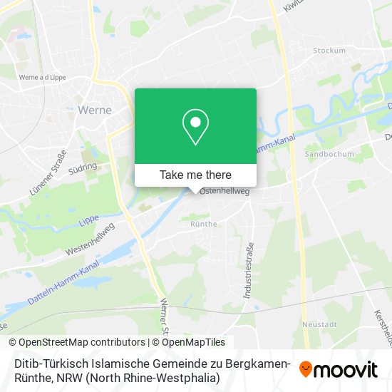 Ditib-Türkisch Islamische Gemeinde zu Bergkamen-Rünthe map