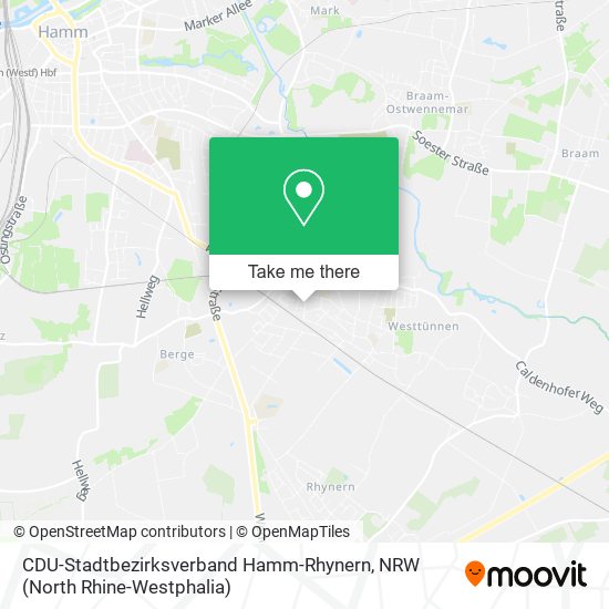 CDU-Stadtbezirksverband Hamm-Rhynern map