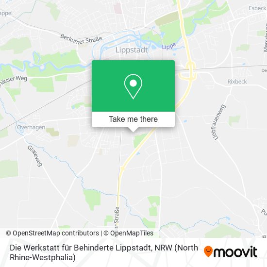 Die Werkstatt für Behinderte Lippstadt map