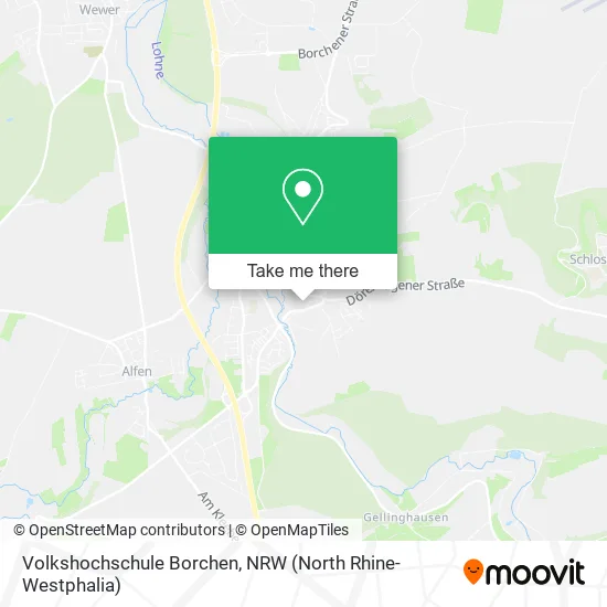 Карта Volkshochschule Borchen