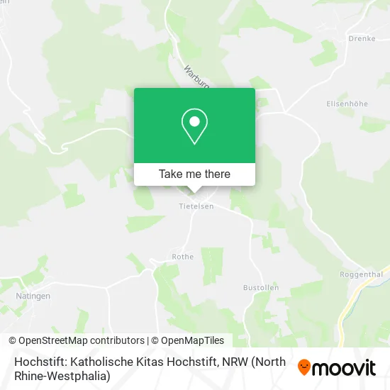 Карта Hochstift: Katholische Kitas Hochstift