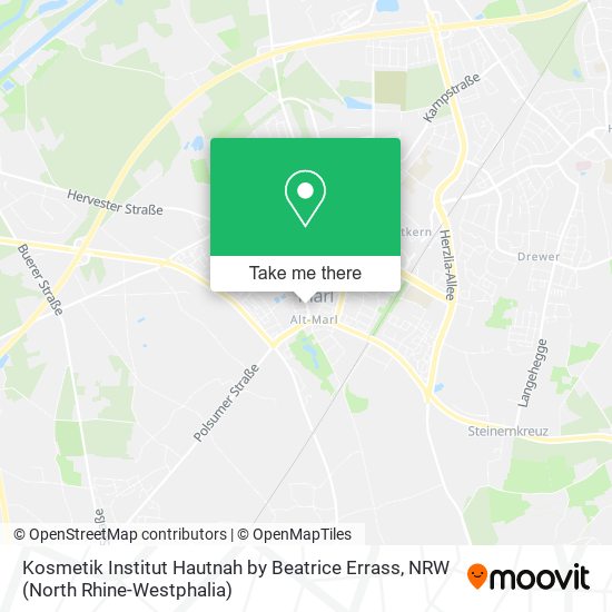 Kosmetik Institut Hautnah by Beatrice Errass map