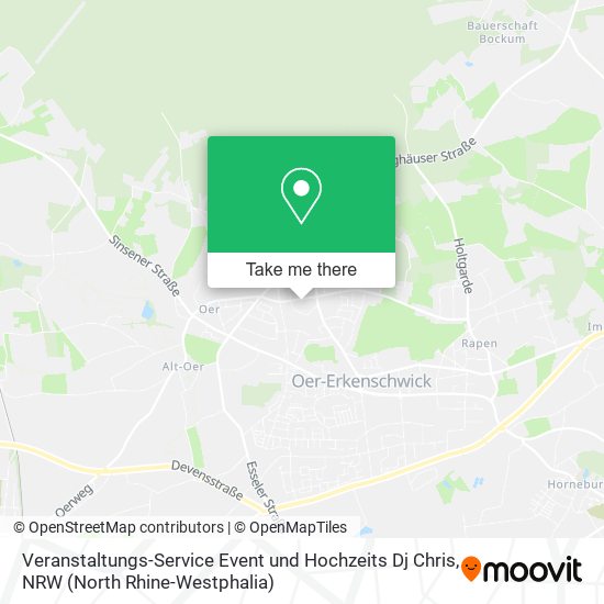 Veranstaltungs-Service Event und Hochzeits Dj Chris map