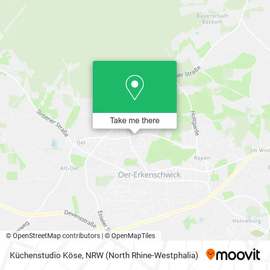 Карта Küchenstudio Köse