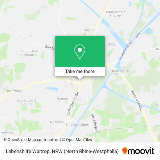 Lebenshilfe Waltrop map