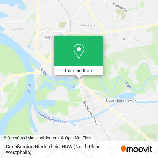 Карта Genußregion Niederrhein