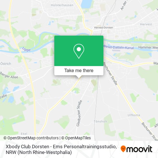 Xbody Club Dorsten - Ems Personaltrainingsstudio map