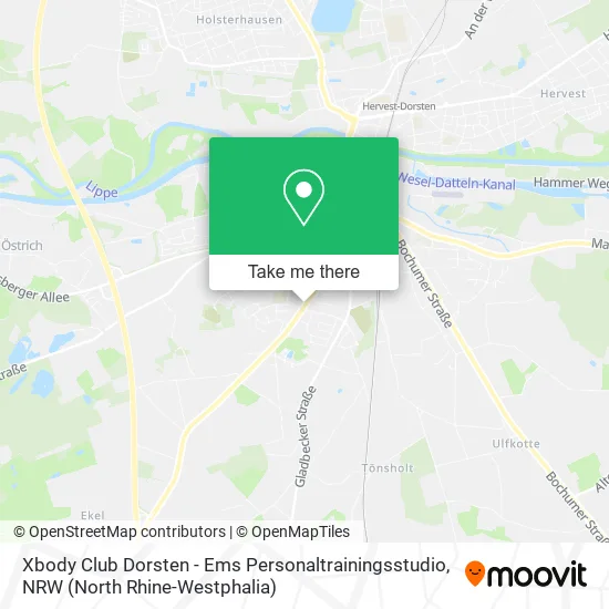 Карта Xbody Club Dorsten - Ems Personaltrainingsstudio
