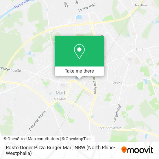 Rosto Döner Pizza Burger Marl map