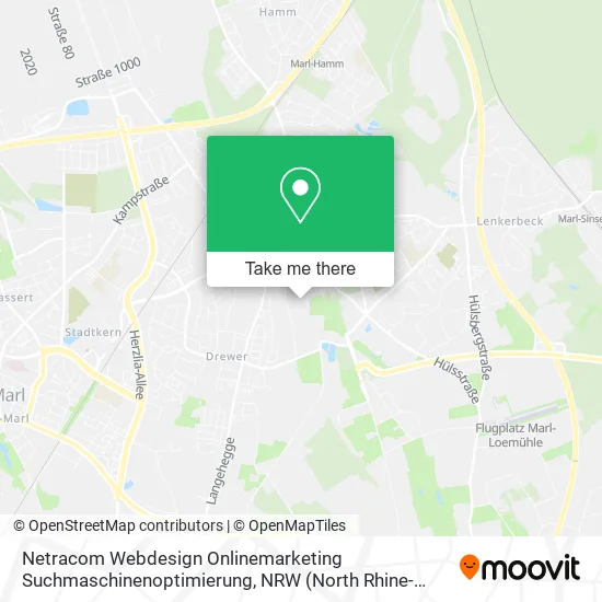 Карта Netracom Webdesign Onlinemarketing Suchmaschinenoptimierung