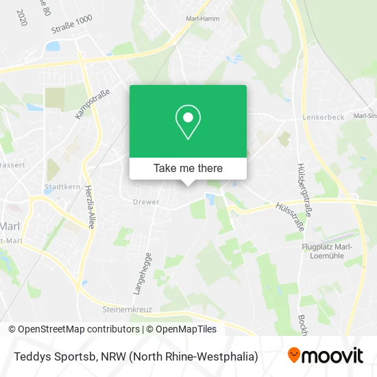 Карта Teddys Sportsb