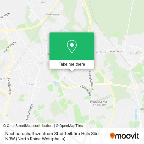 Nachbarschaftszentrum Stadtteilbüro Hüls Süd map