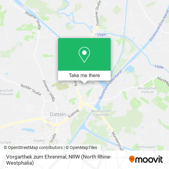 Карта Vorgarthek zum Ehrenmal