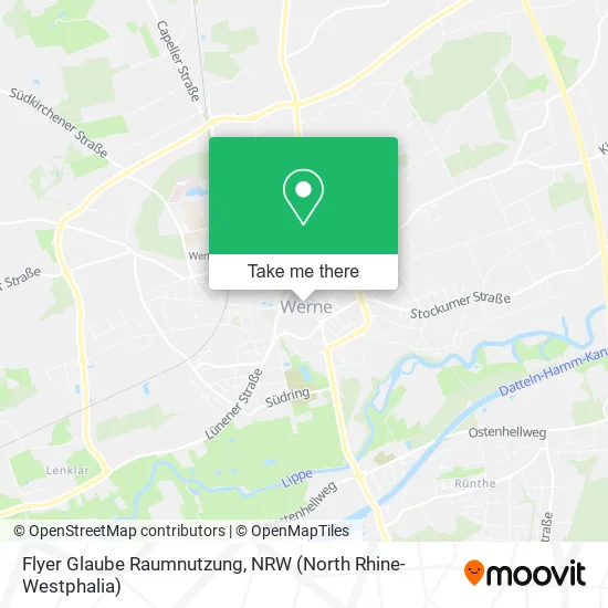 Карта Flyer Glaube Raumnutzung