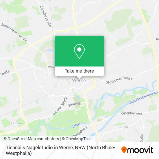 Карта Tinanails Nagelstudio in Werne