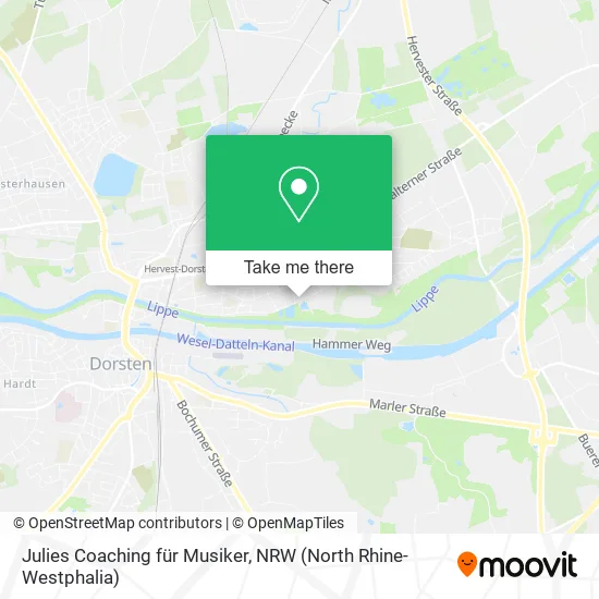 Карта Julies Coaching für Musiker