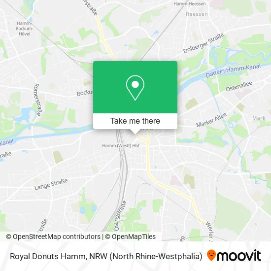 Royal Donuts Hamm map