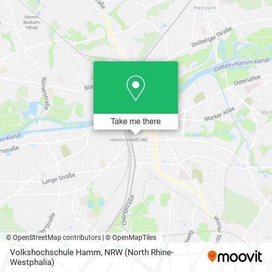 Volkshochschule Hamm map