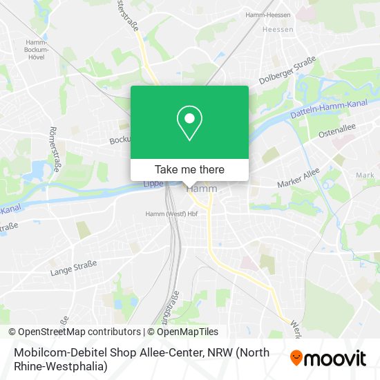 Mobilcom-Debitel Shop Allee-Center map
