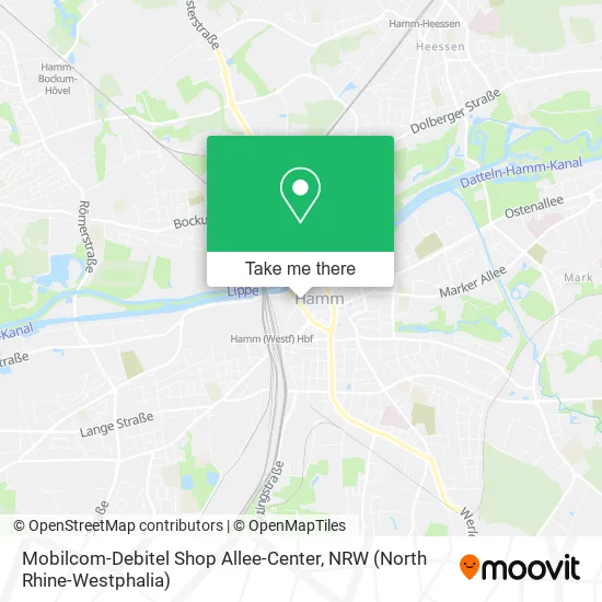 Карта Mobilcom-Debitel Shop Allee-Center