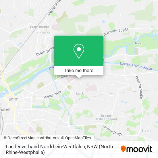 Landesverband Nordrhein-Westfalen map