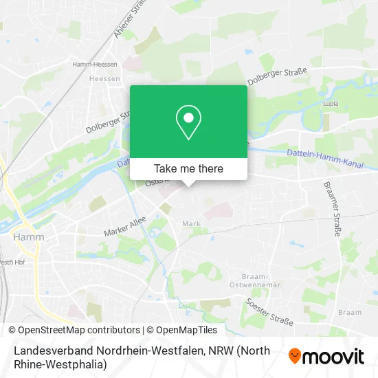 Карта Landesverband Nordrhein-Westfalen