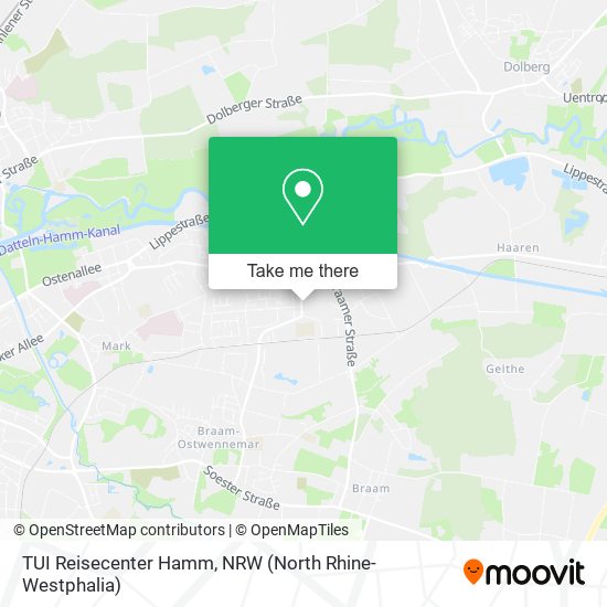 Карта TUI Reisecenter Hamm