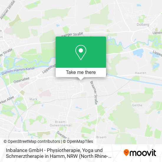 Inbalance GmbH - Physiotherapie, Yoga und Schmerztherapie in Hamm map
