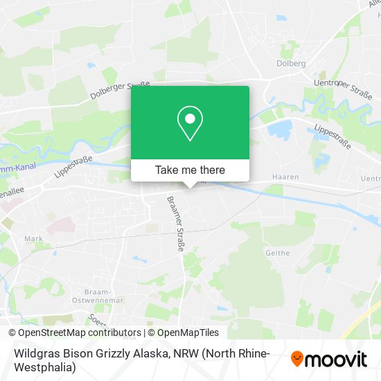 Wildgras Bison Grizzly Alaska map