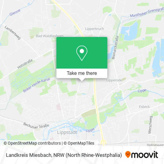 Карта Landkreis Miesbach