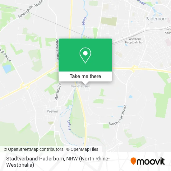 Карта Stadtverband Paderborn