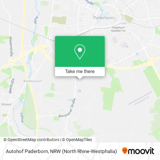 Карта Autohof Paderborn