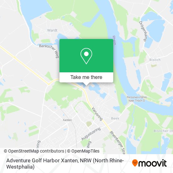 Adventure Golf Harbor Xanten map