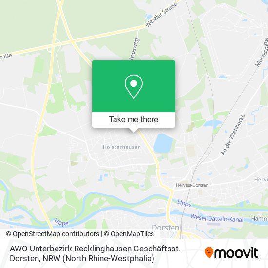 AWO Unterbezirk Recklinghausen Geschäftsst. Dorsten map